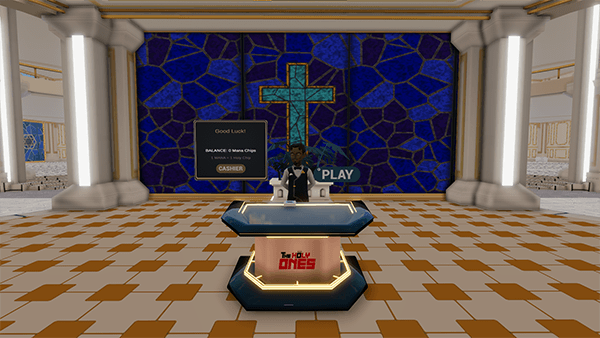 The Holy Temple deployed in Decentraland