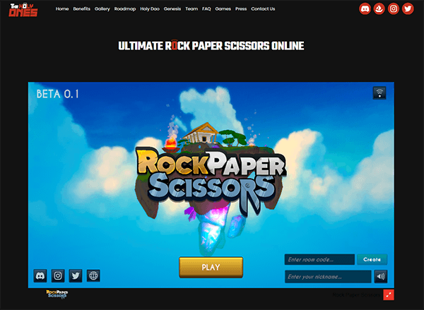 Rock Paper Scissors (Free play DApp live Real Crypto Play for Dapp and DCL Coming Soon)
